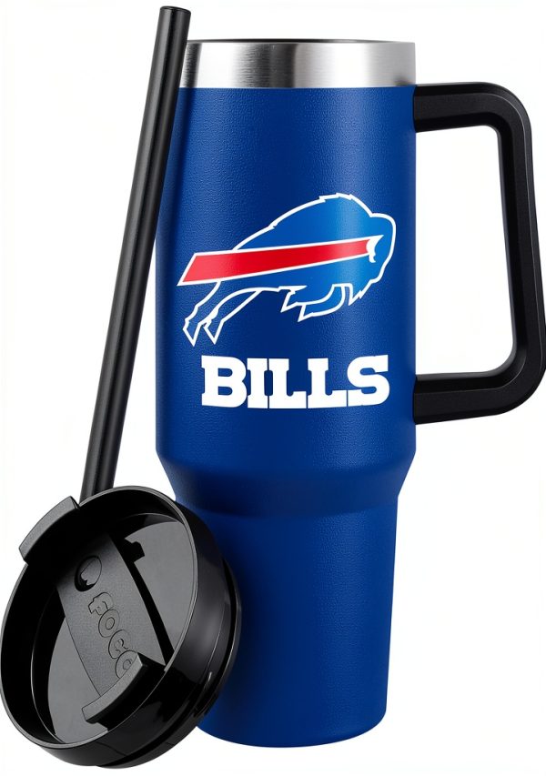 Team Beans Blue 40oz Tumbler Vacuum Insulated-2