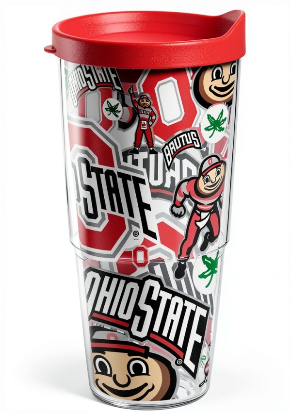 Tervis Clear 24oz Insulated Tumbler NCAA Ohio State-0