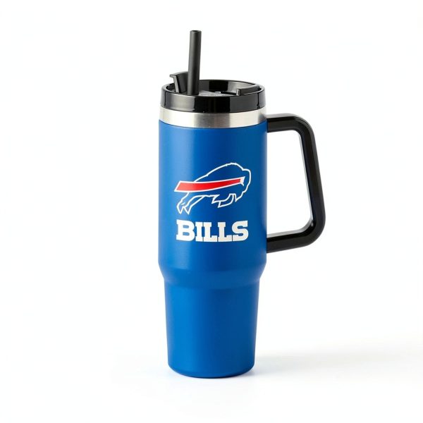 Team Beans Blue 40oz Tumbler Vacuum Insulated-5