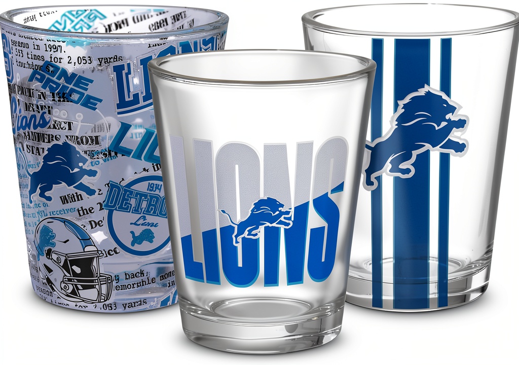 NFL team logo barware shot glasses