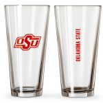 Oklahoma State Pint Glass Logo Brands 16oz-0