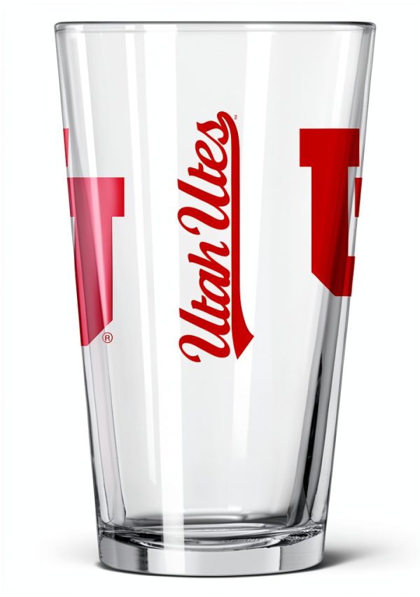 Logo Brands 16oz Gameday Pint Glass Durable Glass-1