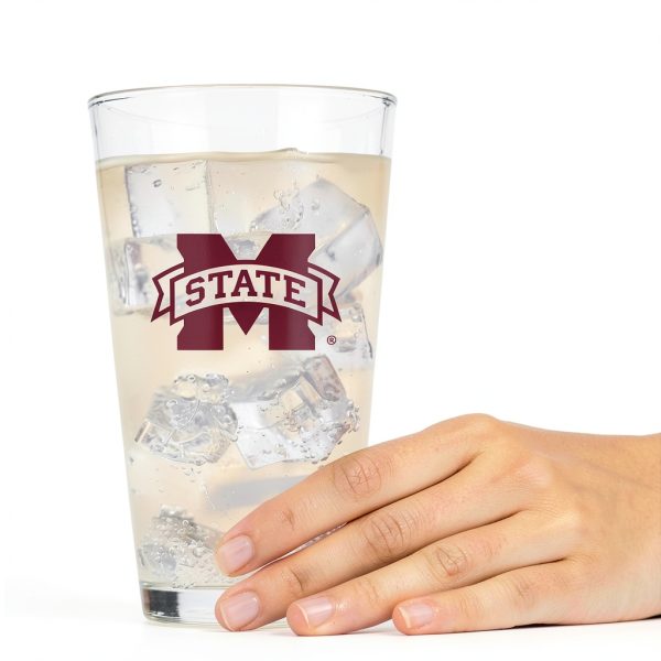 Mississippi State Bulldogs Pint Glass Logo Brands-3