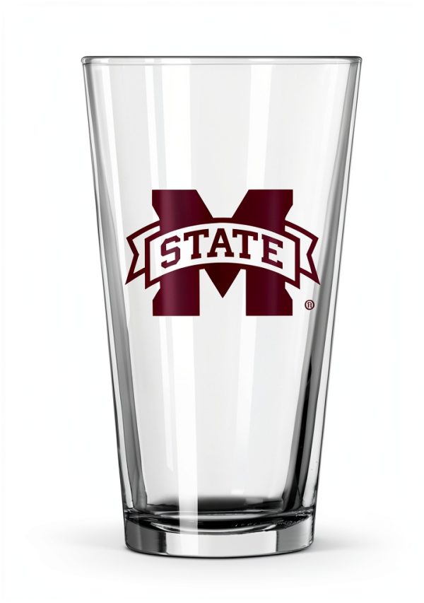 Mississippi State Bulldogs Pint Glass Logo Brands-5