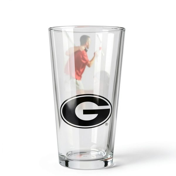 Georgia Bulldogs NCAA Gameday Pint Glass Logo Brands-5