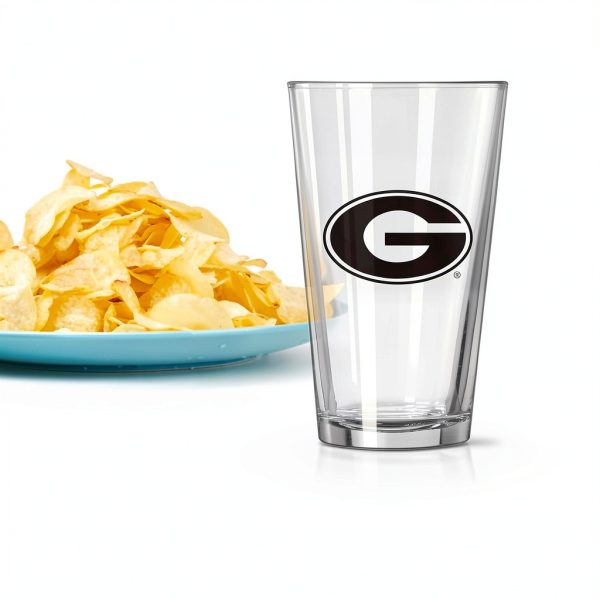 Georgia Bulldogs NCAA Gameday Pint Glass Logo Brands-4