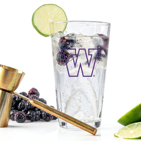 Washington Huskies 16oz Glass Pint by Logo Brands-4