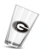 Georgia Bulldogs NCAA Gameday Pint Glass Logo Brands-1