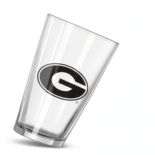 Georgia Bulldogs NCAA Gameday Pint Glass Logo Brands-1