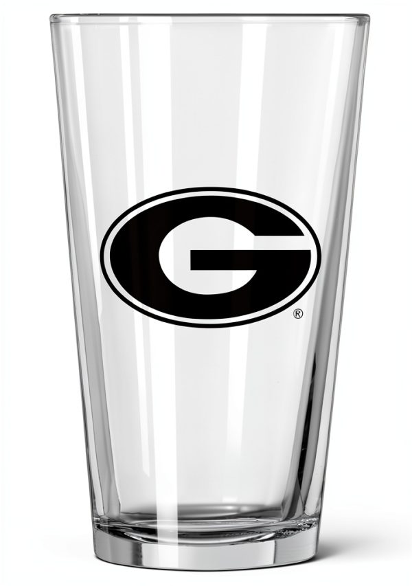 Georgia Bulldogs NCAA Gameday Pint Glass Logo Brands-0