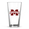 Mississippi State Bulldogs Pint Glass Logo Brands-0