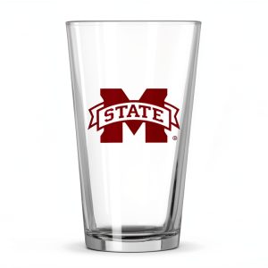 Mississippi State Bulldogs Pint Glass Logo Brands-0