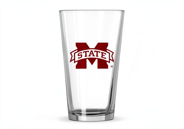 Mississippi State Bulldogs Pint Glass Logo Brands-0