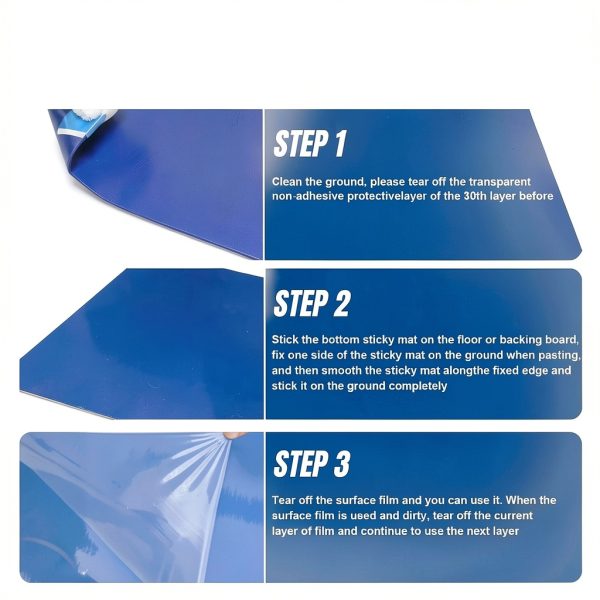 Torin Adhesive Mat AD08012U – 120 Blue 24x36" Lab Sheets – Modular-5