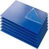 Adhesive Mat Tacky Pads 24" x 36", (Case of 6 Packs, 30 Sheets/Packs, 180 Sheets Total) Blue Cleanroom Floor Sticky Mats Capture Dirt for Laboratory, Construction, Hospital, Shoes, Pet, Gym-0