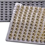96 Round Well Silicone Mat Natural, Precut Thick-0