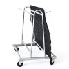 Cactus Mat Co. 6477-KD Portamat Transporter & Wash Rack 42" L x 28" W x 40" H 50 lb. Capacity Silver Steel Floor Mat Cart-4