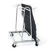 Cactus Mat Co. 6477-KD Portamat Transporter & Wash Rack 42" L x 28" W x 40" H 50 lb. Capacity Silver Steel Floor Mat Cart-2