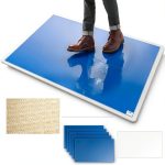 Nuanchu Adhesive Mat 24x36 Blue Tacky Dust Mats 5 Pack Non Slip Base-0