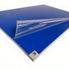 Cleanroom Sticky Mats with Base Pad, Include 5 Tacky Mats of 30 Sheets (150 Sheets Total) & 1 Non-Slip Hard Plastic Frame, Size 24x36 Inches, 50 Microns Per Sheet, Repositionable, Blue-3