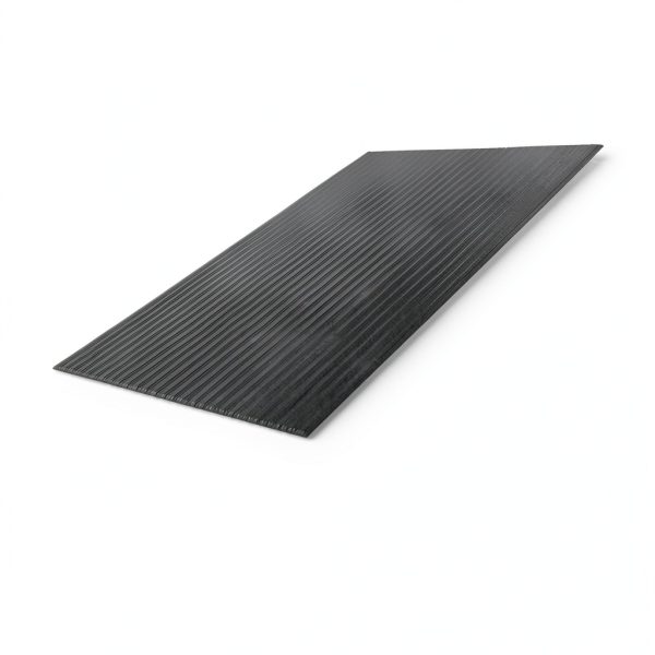 Crown FL2436BK Ribbed Vinyl Anti-Fatigue Mat, 24 x 36, Black-2