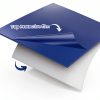 CALPALMY 150 Sheets 24" x 36" Adhesive Mats - Sticky Mat for Laboratories, Homes, Construction Sites, and More - Remove Dust and Dirt from Shoes and Equipment Wheels -Blue-2