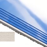 Cleanroom Sticky Mats with Base Pad, Include 5 Tacky Mats of 30 Sheets (150 Sheets Total) & 1 Non-Slip Hard Plastic Frame, Size 24x36 Inches, 50 Microns Per Sheet, Repositionable, Blue-0