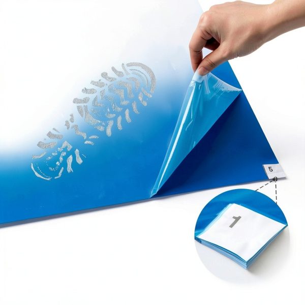 Adhesive Mat B2Jiu Tacky Pads 24x36 Blue Floor Mat 4-Pack (120 Sheets)-2