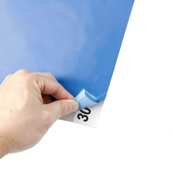 Sticky mat with Adhesive,180 Sheets,Tacky pad 24" x 36",6 Packs of 30 Blue Sheets Each,for Construction,Science Lab Door Matting,Basketball Shoes,Cleanroom,Laboratory and Hospital. (6, Blue, 24"x36")-6